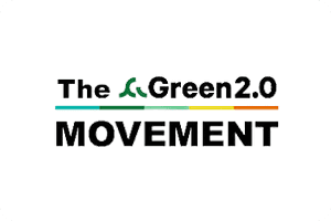 A logo of the green 2. 0 movement