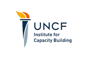 A logo of the uncf institute for capacity building.